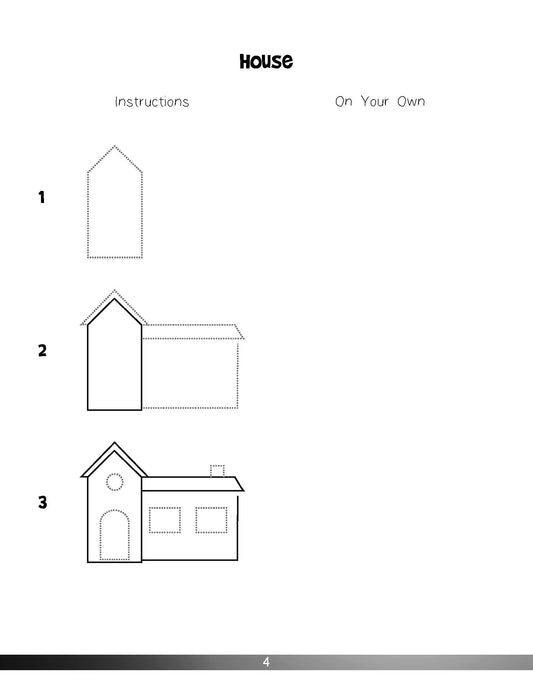 The Drawing Book for Kids: Architecture - Step by Step with Space to Practice