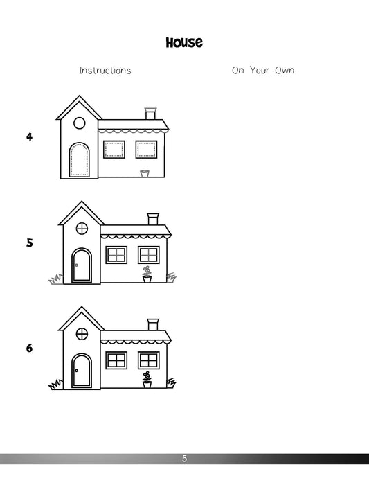 The Drawing Book for Kids: Architecture - Step by Step with Space to Practice