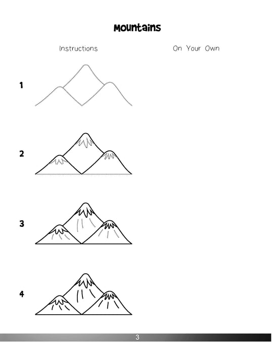 The Drawing Book for Kids: The Great Outdoors - Step by Step with Space to Practice