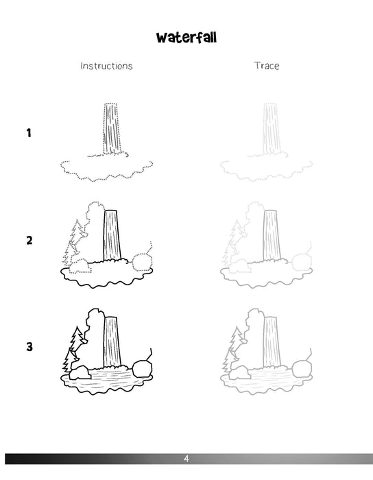 The Drawing Book for Kids: The Great Outdoors - Step by Step with Space to Practice