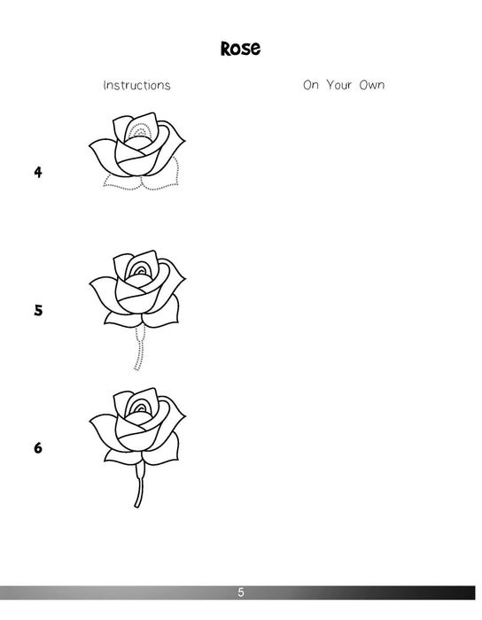 The Drawing Book for Kids: Plants - Step by Step with Space to Practice