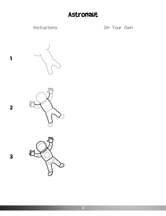 The Drawing Book for Kids: Outer Space - Step by Step with Space to Practice