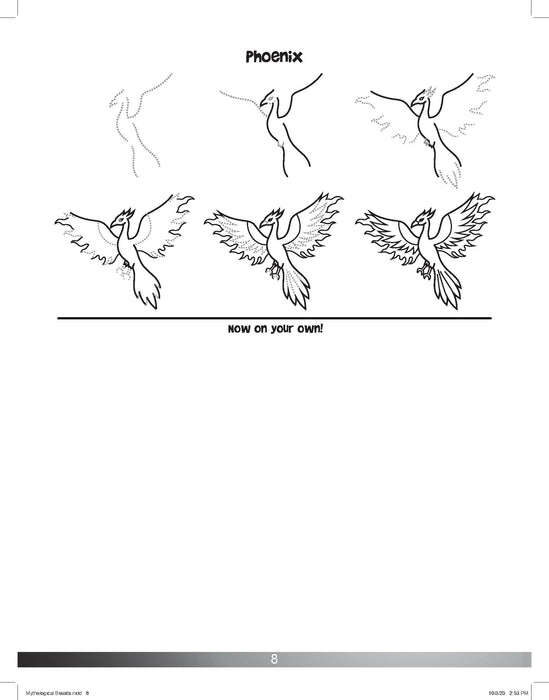 The Drawing Book for Kids: Mythological Creatures - Step by Step with Space to Practice