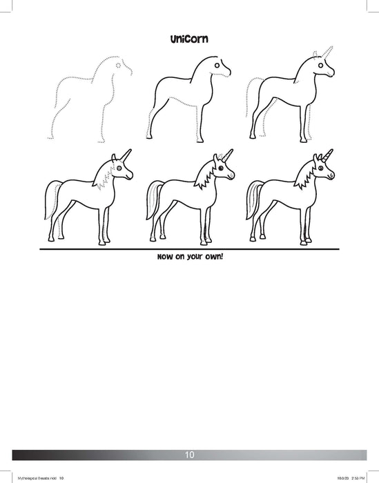 The Drawing Book for Kids: Mythological Creatures - Step by Step with Space to Practice