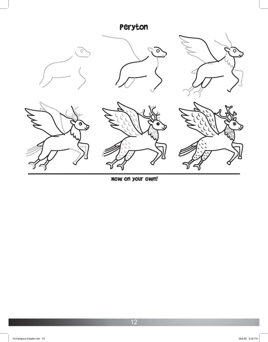 The Drawing Book for Kids: Mythological Creatures - Step by Step with Space to Practice