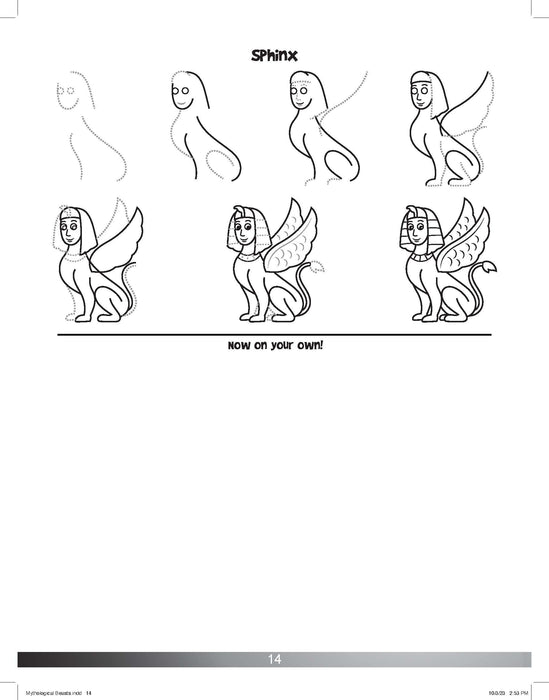 The Drawing Book for Kids: Mythological Creatures - Step by Step with Space to Practice