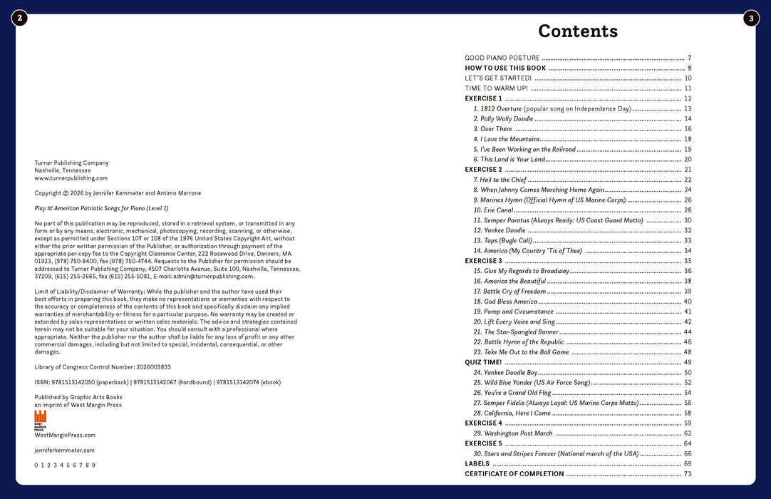 Play It! American Patriotic Songs for Piano (Level 1)