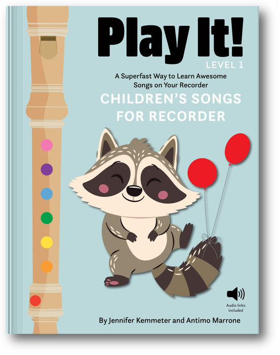 Play It! Children's Songs for Recorder (Level 1) book cover