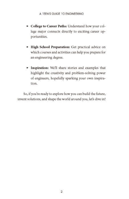 A Teen's Guide to Engineering