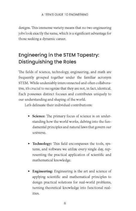 A Teen's Guide to Engineering