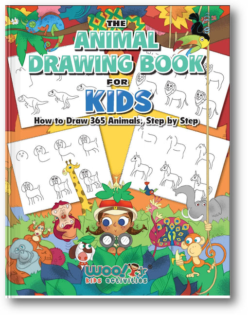 The Animal Drawing Book for Kids book cover